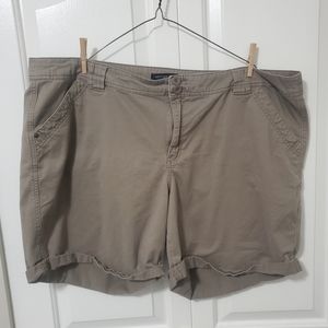 Tan cotton shorts